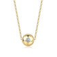 Fortune Circulation Luxury Fashion Diamond Pendant Necklace Set With Mosan Diamond Silver Ornaments.