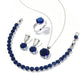 Geometric Round Earrings Ring Bracelet Necklace Ornament Suit.
