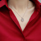 Heart To Have Your Luxurious Fashion Diamond Pendant Necklace Set With Mosan Diamond Silver Ornaments.