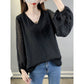 High-end Chiffon Top Fairy Slimming Belly-covering.