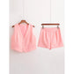 High Waist Casual Pants Shorts Suit Women.