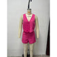 High Waist Casual Pants Shorts Suit Women.