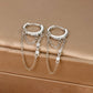 INS Chain Zircon Tassel Design Fashion Ear Ring.