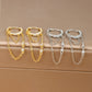 INS Chain Zircon Tassel Design Fashion Ear Ring.