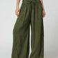 Loose Wide Leg Pants Women Drawstring Leggings Trousers.