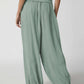 Loose Wide Leg Pants Women Drawstring Leggings Trousers.
