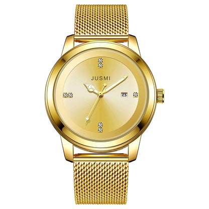 Men's Mesh Strap Watch Quartz Watch.