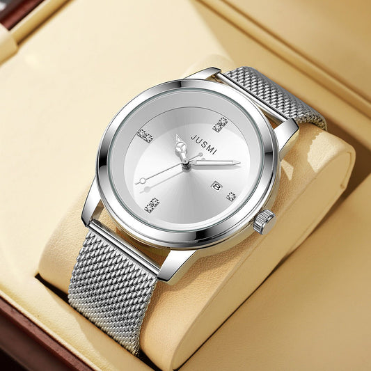 Men's Mesh Strap Watch Quartz Watch.