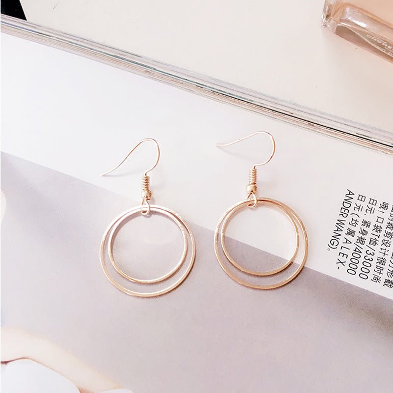 Metal Double-layer Geometric Small Circle.