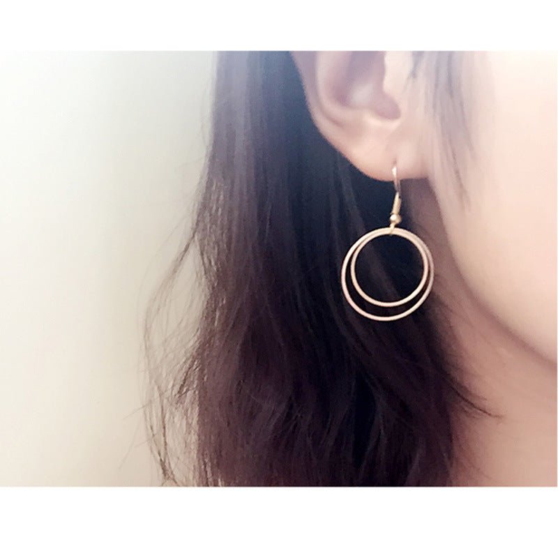 Metal Double-layer Geometric Small Circle.