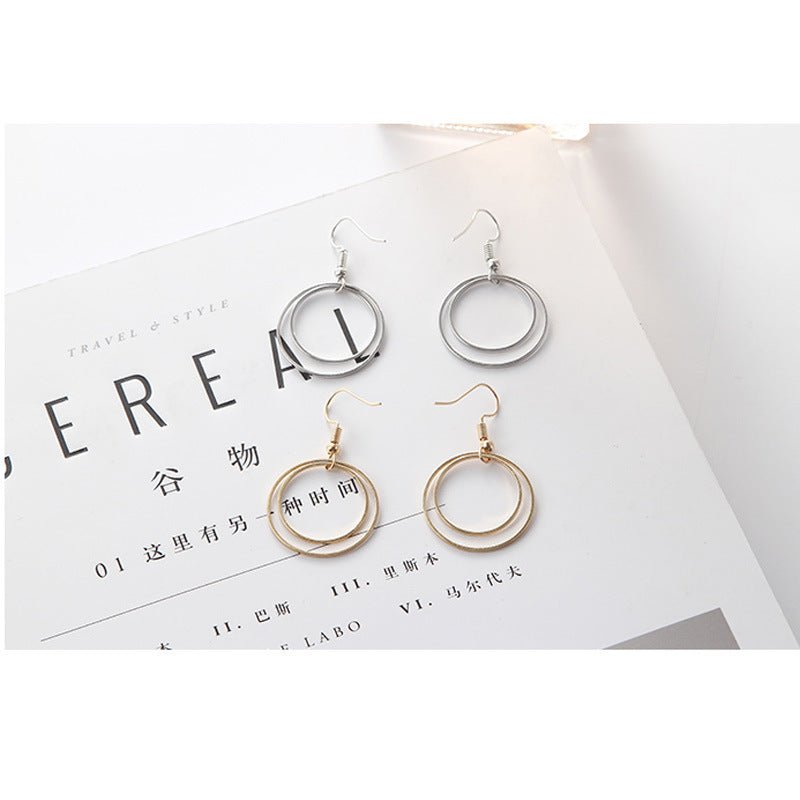 Metal Double-layer Geometric Small Circle.
