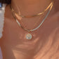 Multilayer Trend Elegant Jewelry Long Snake Chain Crystal.