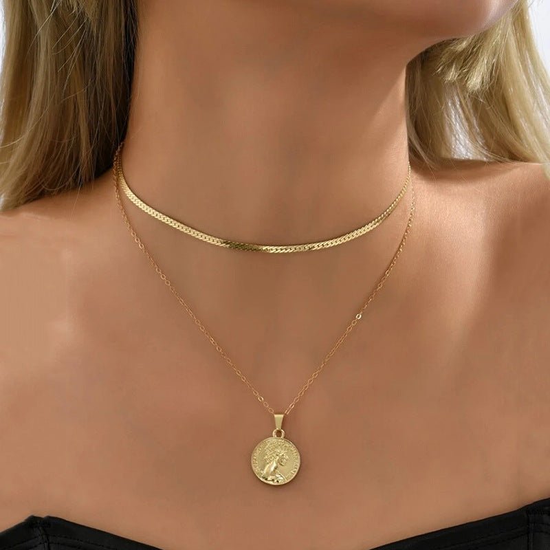 Multilayer Trend Elegant Jewelry Long Snake Chain Crystal.