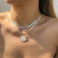 Multilayer Trend Elegant Jewelry Long Snake Chain Crystal.