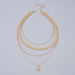 Multilayer Trend Elegant Jewelry Long Snake Chain Crystal.