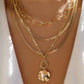 Multilayer Trend Elegant Jewelry Long Snake Chain Crystal.