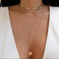 Multilayer Trend Elegant Jewelry Long Snake Chain Crystal.