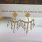 New Retro Eight Awn Star Zircon Earrings Fashion.