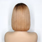 Ombre Colored Short Bob Wig T4B 27 Lace Front Human HairWigs.