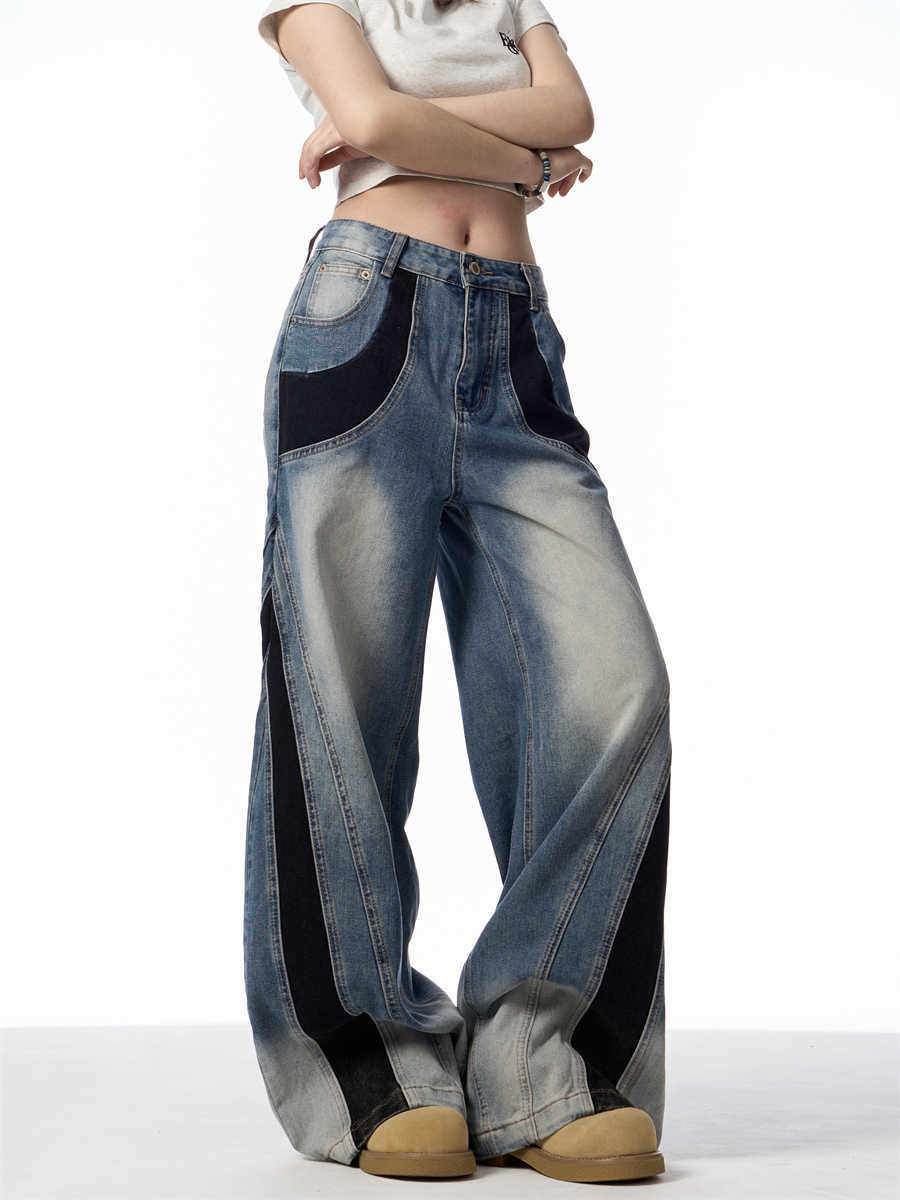 ONLPP American-style Retro High Street Wash Stitching Deconstructed Skinny Jeans.