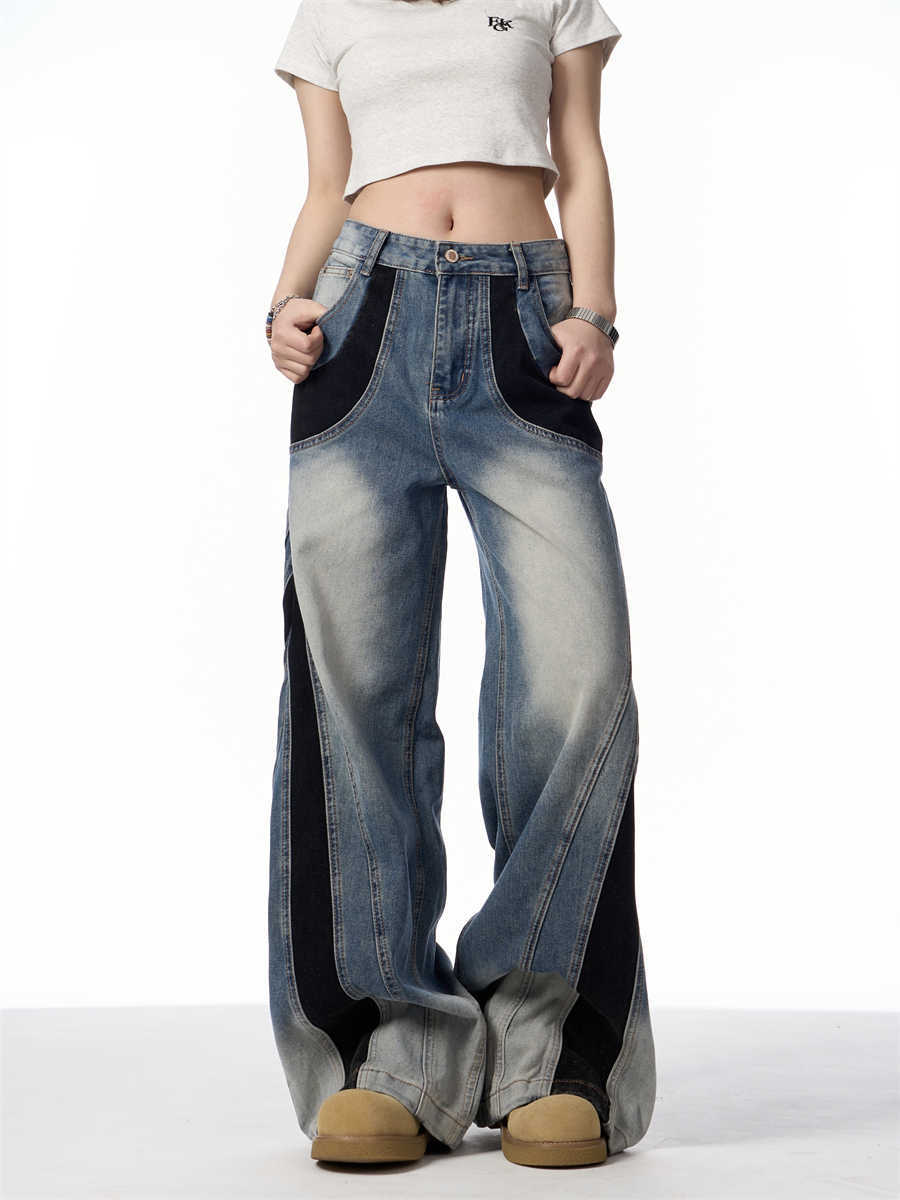 ONLPP American-style Retro High Street Wash Stitching Deconstructed Skinny Jeans.