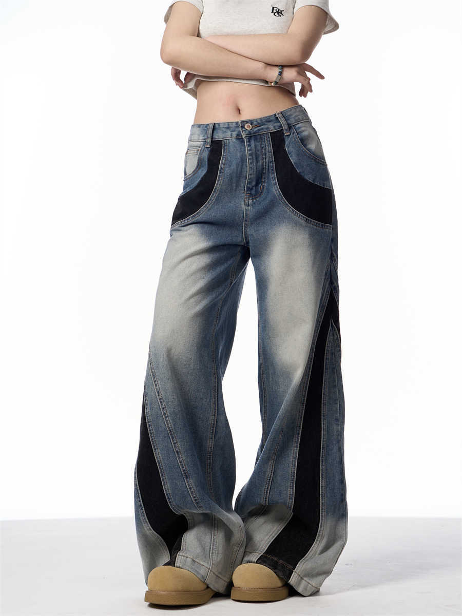 ONLPP American-style Retro High Street Wash Stitching Deconstructed Skinny Jeans.