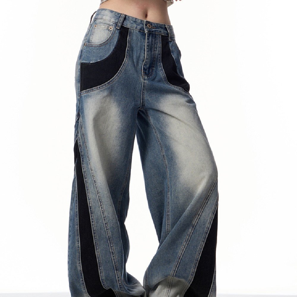 ONLPP American-style Retro High Street Wash Stitching Deconstructed Skinny Jeans.