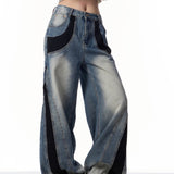 ONLPP American-style Retro High Street Wash Stitching Deconstructed Skinny Jeans.