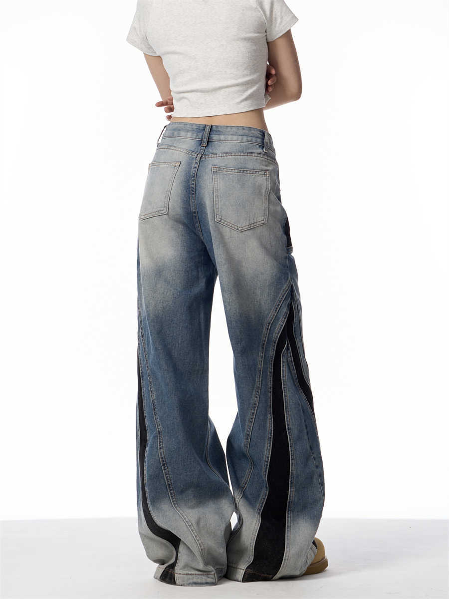 ONLPP American-style Retro High Street Wash Stitching Deconstructed Skinny Jeans.