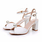 Peep Toe Root Heel Chunky Heel Sandals.