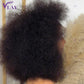 Perruque Afro Kinky Curly 100 % cheveux humains, lace HD 13x6 + 360 transparente. Densité extrême 450 % pour un volume spectaculaire. Prête à porter, sans colle, boucles naturelles et finition fondue..