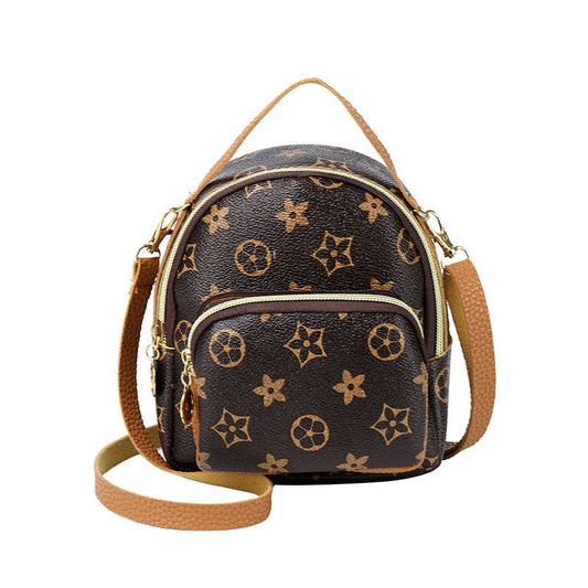 Personality Bags Casual Plaid Backpack Portable.