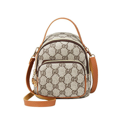 Personality Bags Casual Plaid Backpack Portable.