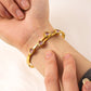 Personalized Love Design Colorful Crystals Inlaid Titanium Steel Bracelet Plated.
