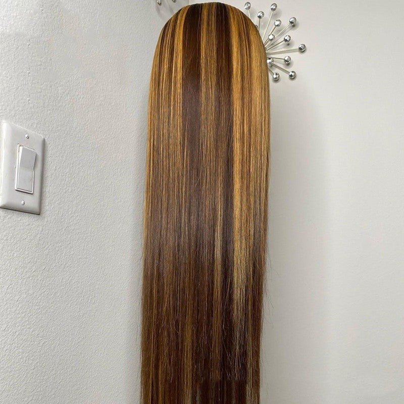 Piano Color Real Hair T-shaped Headgear.
