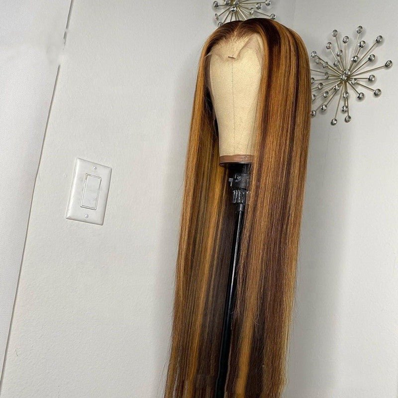 Piano Color Real Hair T-shaped Headgear.