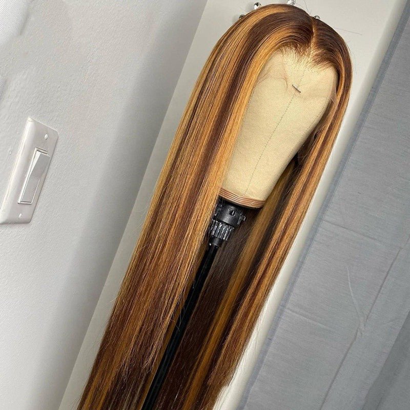 Piano Color Real Hair T-shaped Headgear.