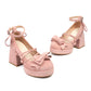Platform Lolita Women's Shoes 32-46 Large And Small Size Bow.