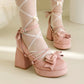 Platform Lolita Women's Shoes 32-46 Large And Small Size Bow.