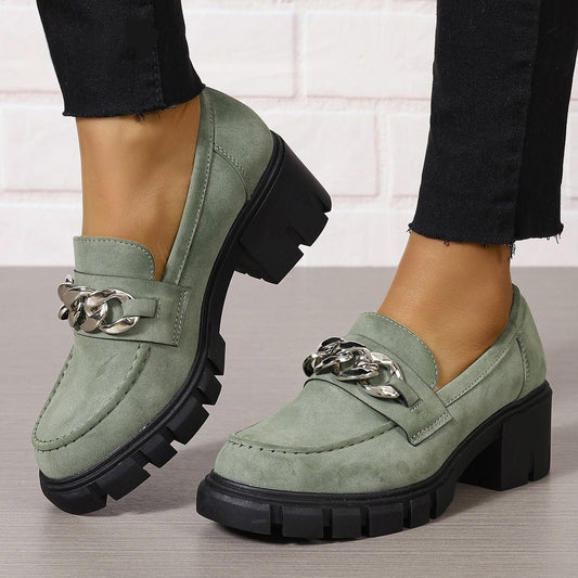 Plus Size Chain Women's Fashion Shoes.