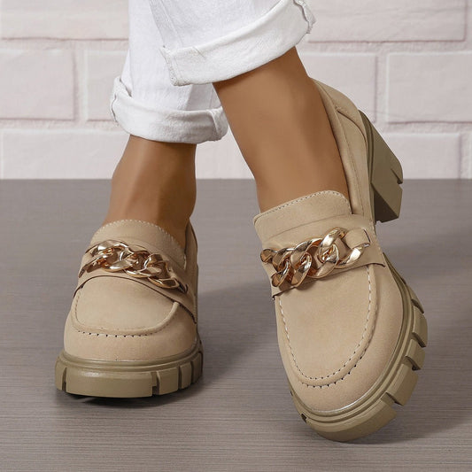 Plus Size Chain Women's Fashion Shoes.