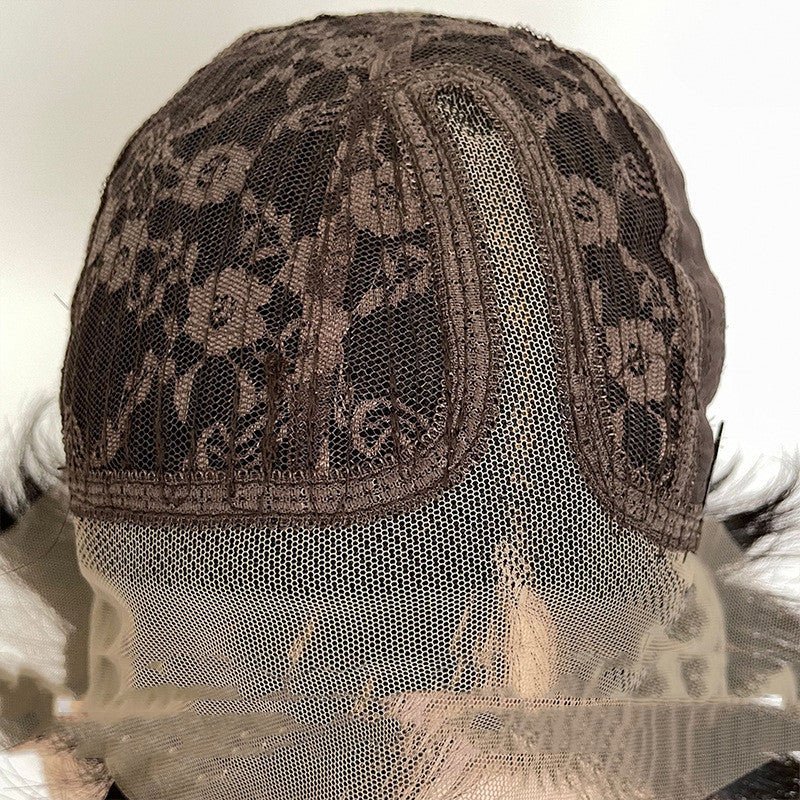Reality Wig T-shaped Transparent Front Lace Hand-woven European And American Headgear.