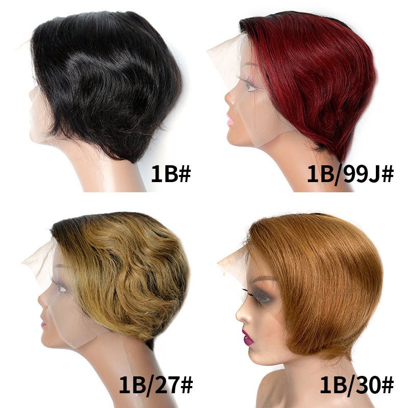 Reality Wig T-shaped Transparent Front Lace Hand-woven European And American Headgear.
