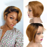 Reality Wig T-shaped Transparent Front Lace Hand-woven European And American Headgear.