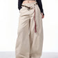 Retro Matchet Pants Casual Pants For Women With Belt.