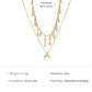 Retro Temperament Multilayer Crystal Pendant Clavicle Chain.