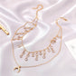Retro Temperament Multilayer Crystal Pendant Clavicle Chain.