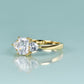 S925 Silver  Corundum Inlaid Gemstone Ring.