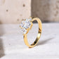 S925 Silver  Corundum Inlaid Gemstone Ring.