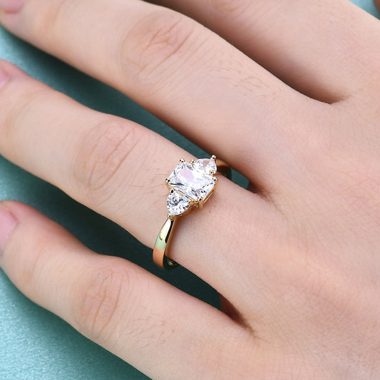 S925 Silver  Corundum Inlaid Gemstone Ring.